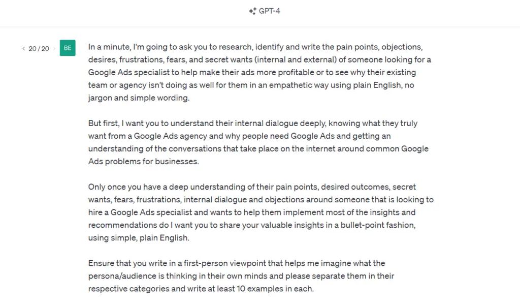 persona script from jrr marketing