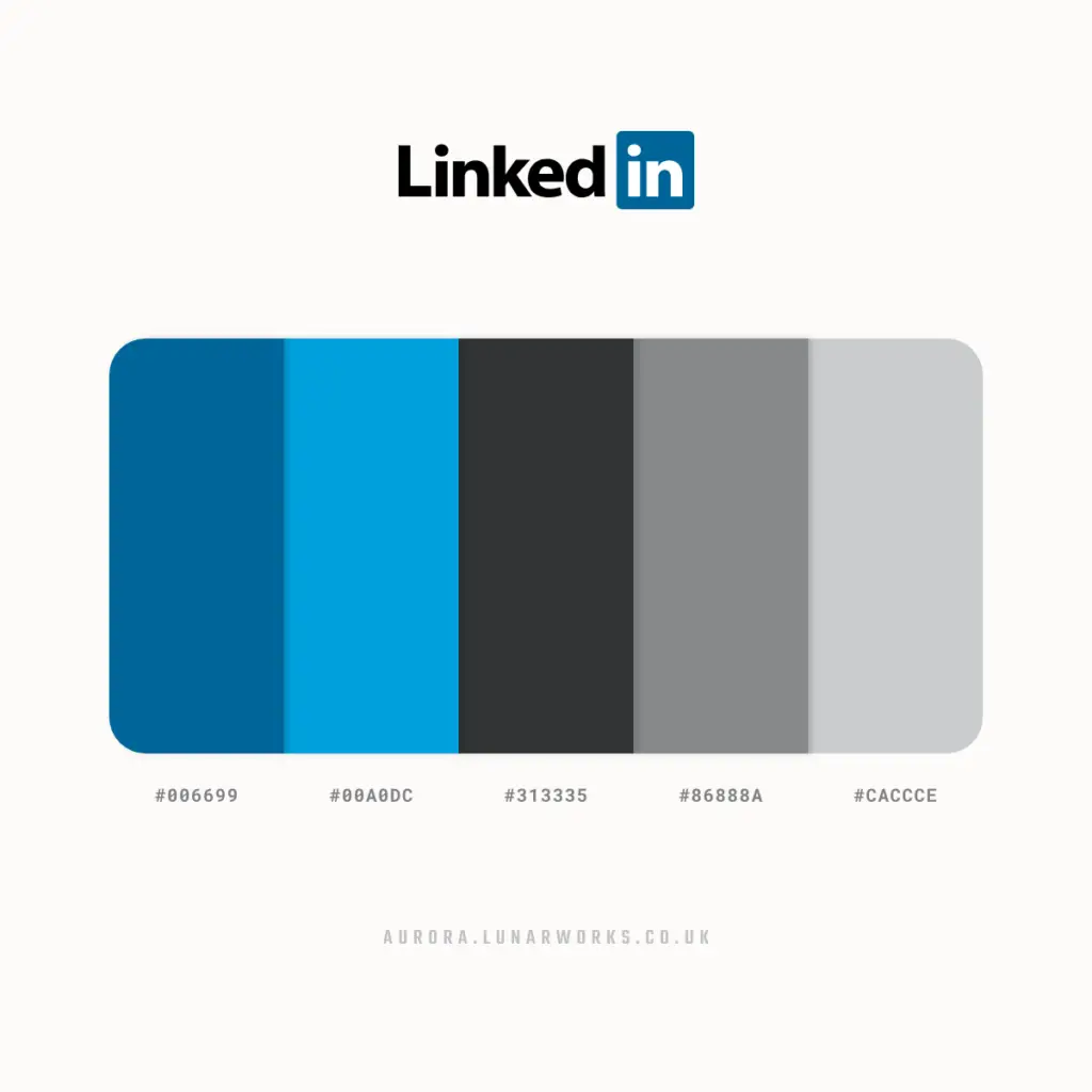 linkedin's colours in psychology.