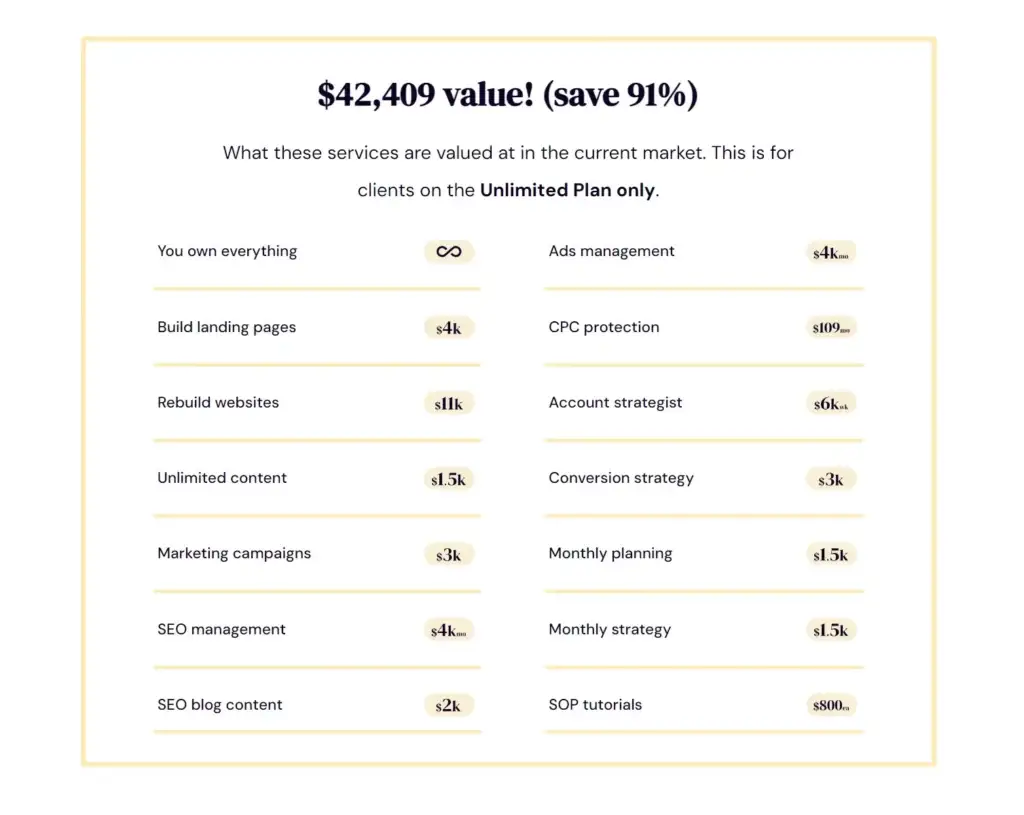 stack your value when you can