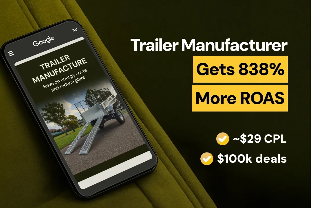 How this manufacturer gets 838% more ROAS with ~$29 CPL