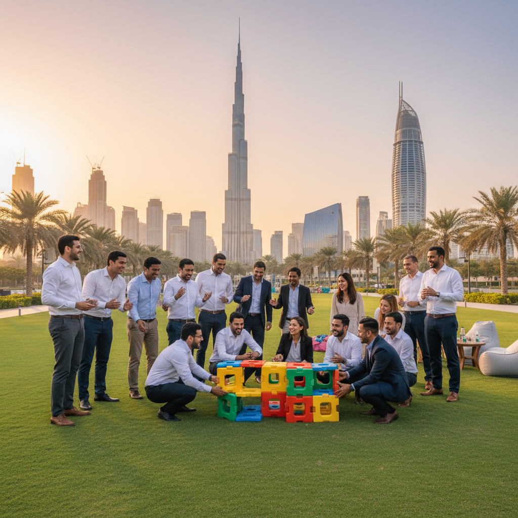 Turnaround corporate team building event in Dubai