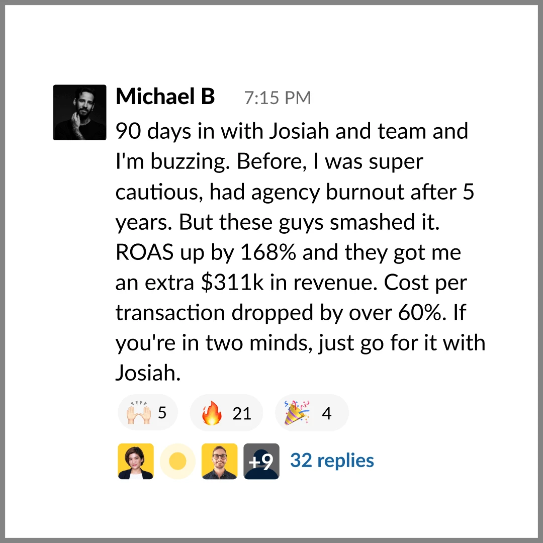 Testimonial from Michael B