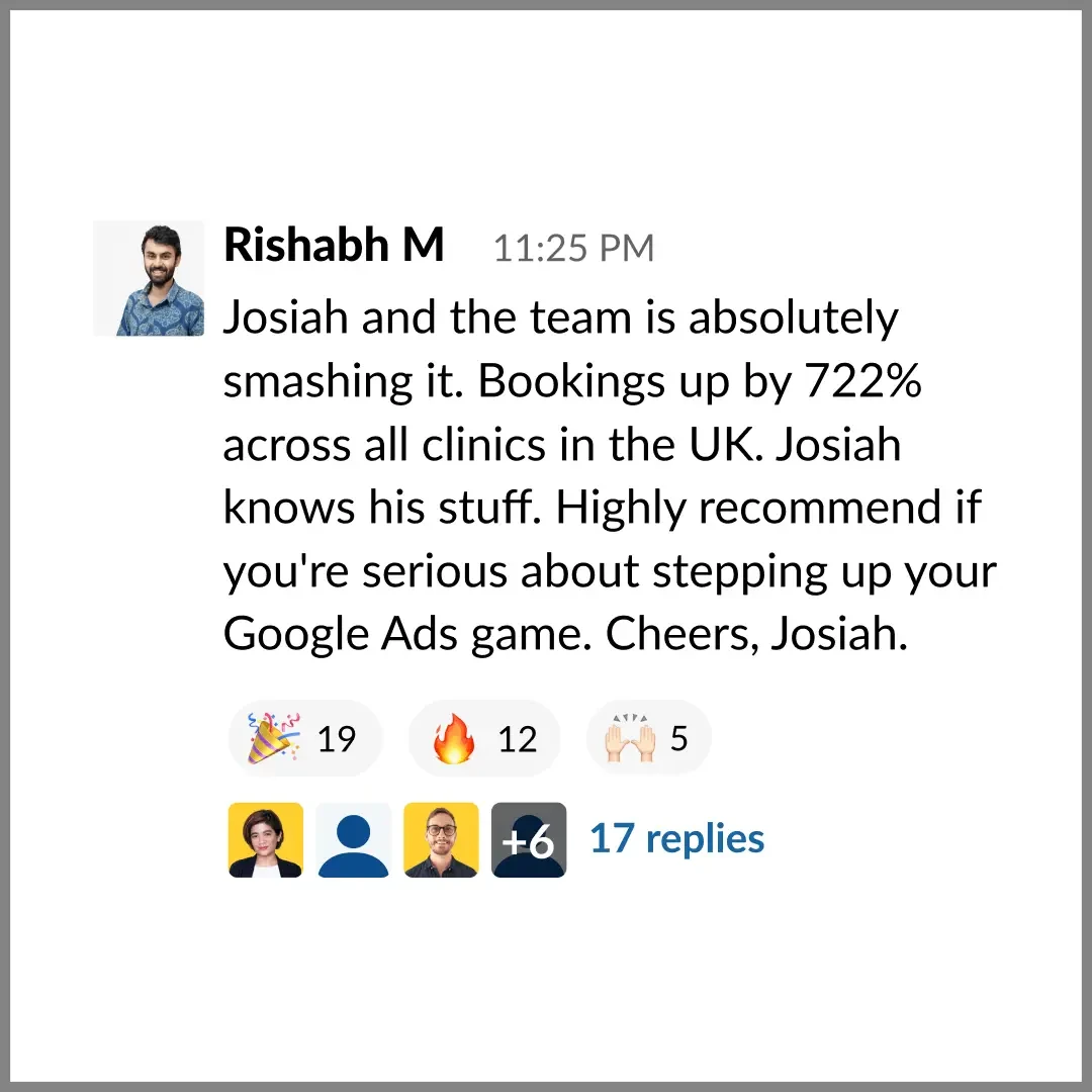 Testimonial from Rishabh M